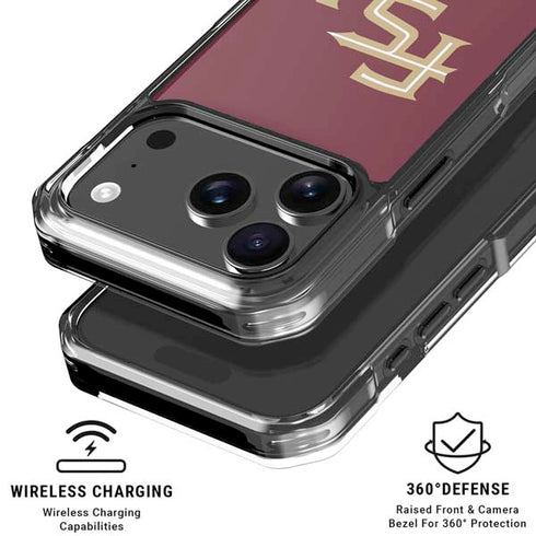 Florida State FSU Seminoles Maroon iPhone 18 Pro Clear Case