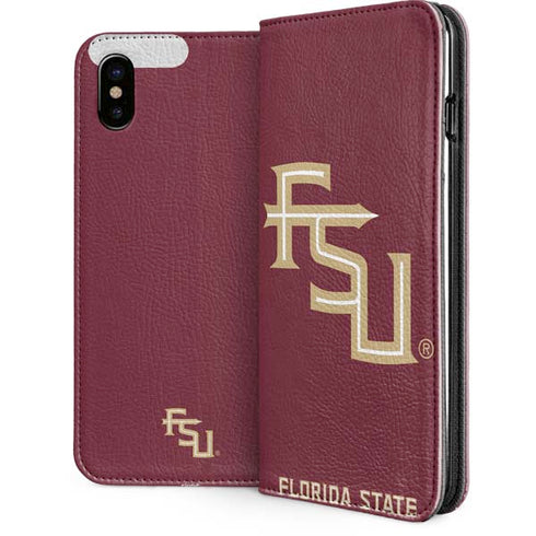 Florida State FSU Seminoles Maroon iPhone 8 Folio Case