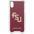 Florida State FSU Seminoles Maroon iPhone XS Clear Case