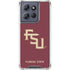 Florida State FSU Seminoles Maroon Moto G 5G (2025) Clear Case