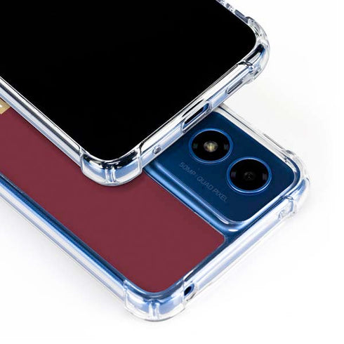 Florida State FSU Seminoles Maroon Moto G 5G (2024) Clear Case