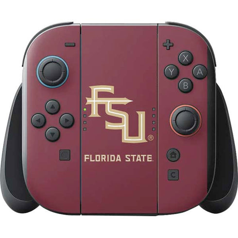 Florida State FSU Seminoles Maroon Nintendo Switch 2 (2025) with Joy-Con Skin