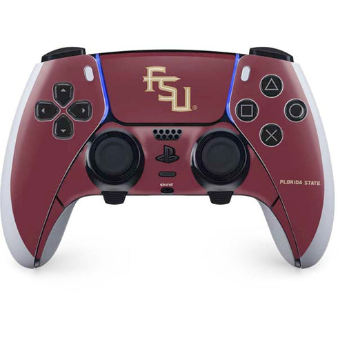 Florida State FSU Seminoles Maroon PS5 DualSense Edge Pro Controller Skin