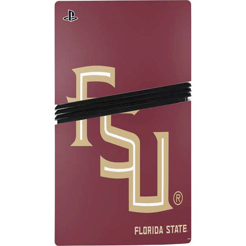 Florida State FSU Seminoles Maroon PS5 Pro Bundle Skin