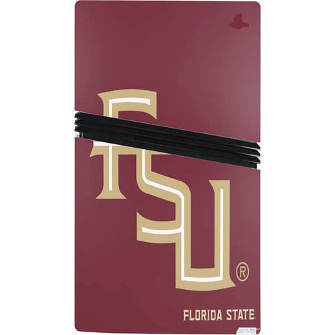 Florida State FSU Seminoles Maroon PS5 Pro Console Skin