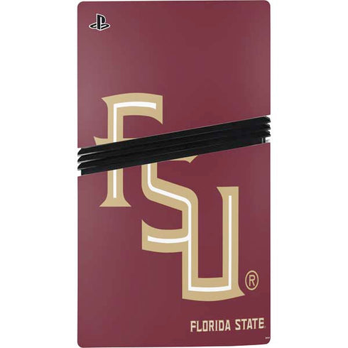 Florida State FSU Seminoles Maroon PS5 Pro Disk Bundle Skin