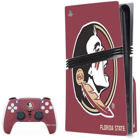 Florida State FSU Seminoles PS5 Pro Disk Bundle Skin