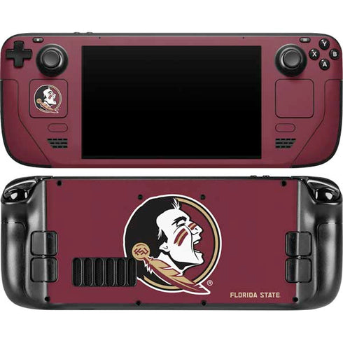 Florida State FSU Seminoles Steam Deck Handheld Gaming Computer OLED Skin