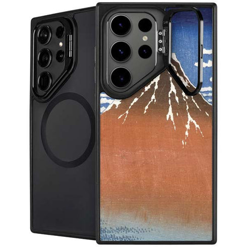 Hokusai Fuji Mountains in clear Weather Galaxy Cases