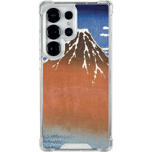 Hokusai Fuji Mountains in clear Weather Galaxy S25 Ultra Clear Case