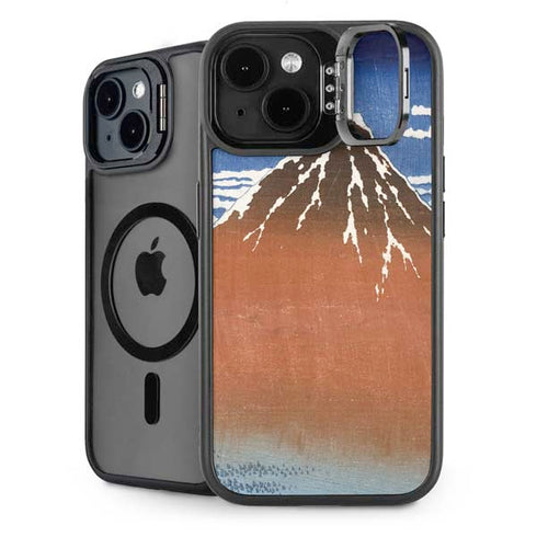 Hokusai Fuji Mountains in clear Weather iPhone 14 Plus Kickstand Case
