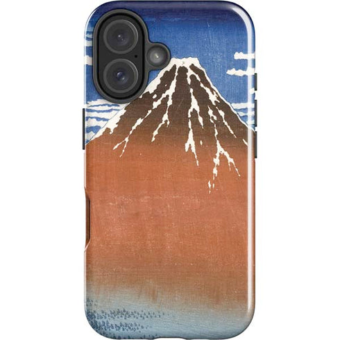 Hokusai Fuji Mountains in clear Weather iPhone 16 Impact Case
