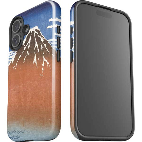 Hokusai Fuji Mountains in clear Weather iPhone 16 Impact Case