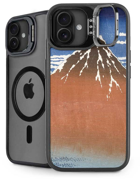 Hokusai Fuji Mountains in clear Weather iPhone 16 Kickstand Case
