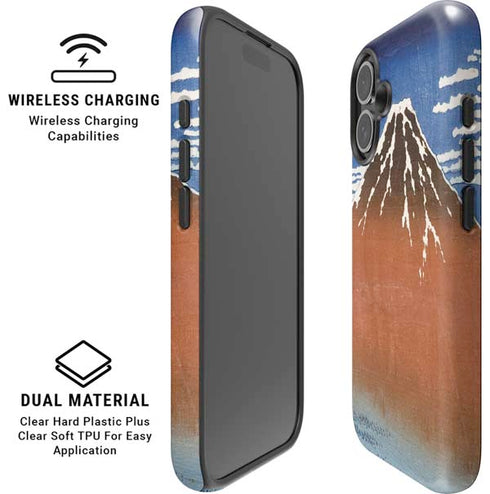 Hokusai Fuji Mountains in clear Weather iPhone 16 Magsafe Impact Case