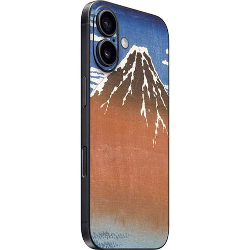 Hokusai Fuji Mountains in clear Weather iPhone 16 Plus Skin