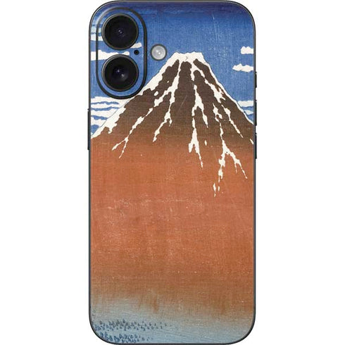 Hokusai Fuji Mountains in clear Weather iPhone 16 Skin