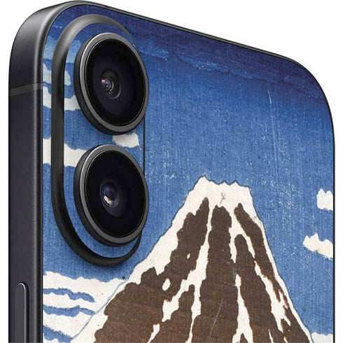 Hokusai Fuji Mountains in clear Weather iPhone 16 Skin