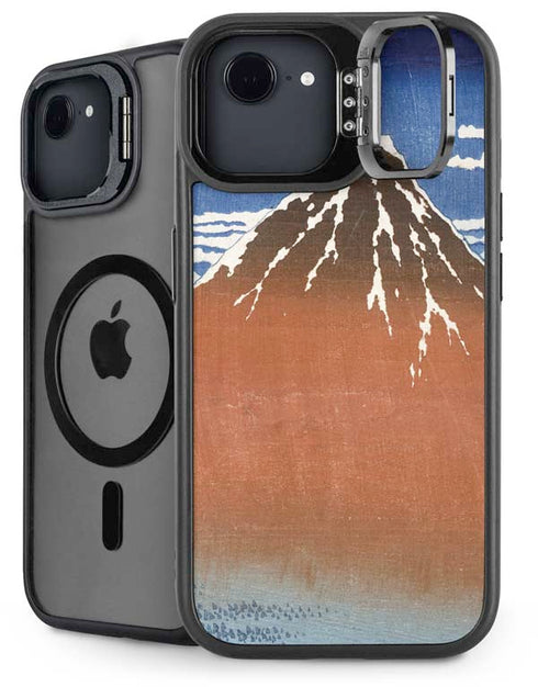 Hokusai Fuji Mountains in clear Weather iPhone 16e Kickstand Case
