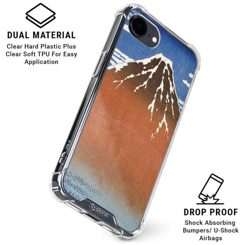 Hokusai Fuji Mountains in clear Weather iPhone 16e Clear Case