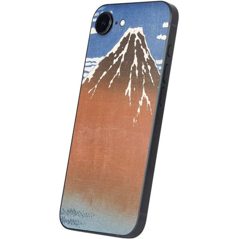 Hokusai Fuji Mountains in clear Weather iPhone 16e Skin