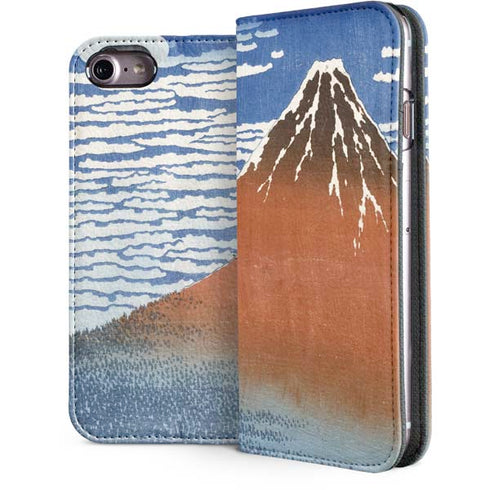 Hokusai Fuji Mountains in clear Weather iPhone 7 Folio Case