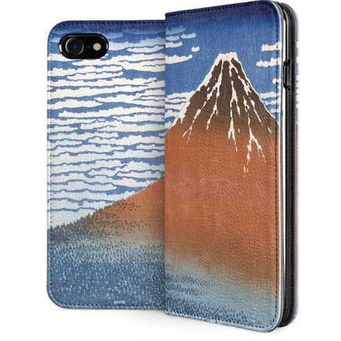Hokusai Fuji Mountains in clear Weather iPhone SE (2nd & 3rd Gen) Folio Case