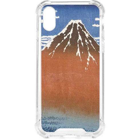 Hokusai Fuji Mountains in clear Weather iPhone XS Clear Case