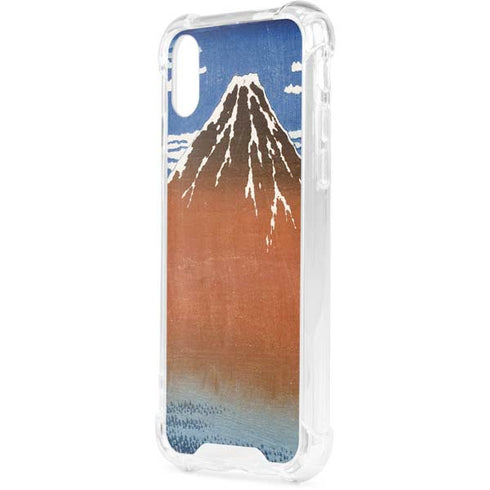 Hokusai Fuji Mountains in clear Weather iPhone XS Clear Case