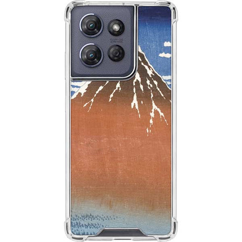Hokusai Fuji Mountains in clear Weather Moto G 5G (2025) Clear Case