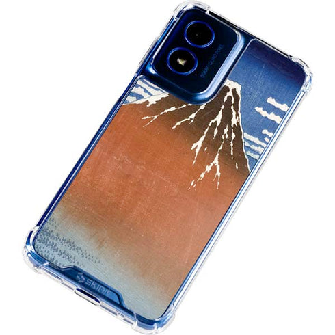 Hokusai Fuji Mountains in clear Weather Moto G Play 4G (2024) Clear Case
