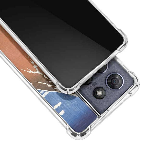 Hokusai Fuji Mountains in clear Weather Moto G Play 5G (2025) Clear Case