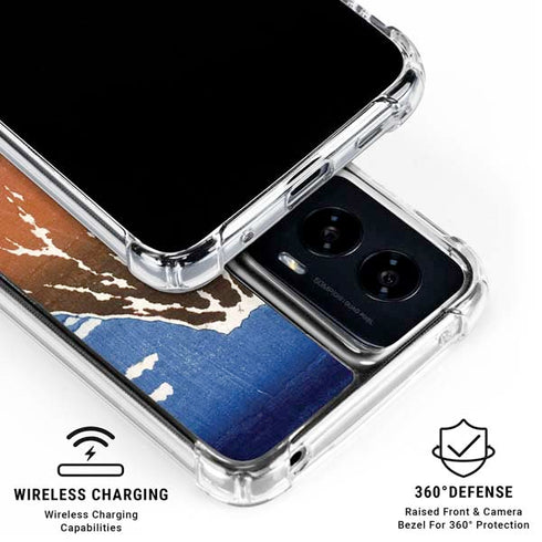 Hokusai Fuji Mountains in clear Weather Moto G Power 5G (2024) Clear Case