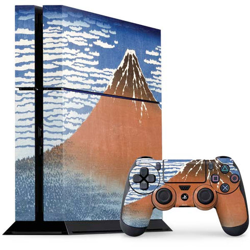 Hokusai Fuji Mountains in clear Weather PlayStation PS4 Skins