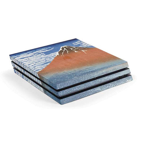 Hokusai Fuji Mountains in clear Weather PlayStation PS4 Skins