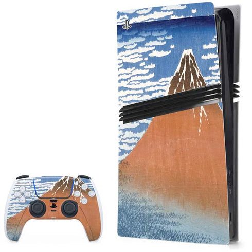 Hokusai Fuji Mountains in clear Weather PS5 Pro Bundle Skin