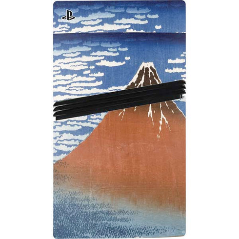 Hokusai Fuji Mountains in clear Weather PS5 Pro Disk Bundle Skin