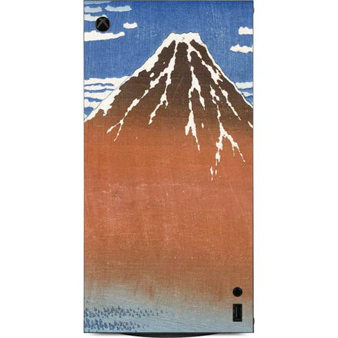 Hokusai Fuji Mountains in clear Weather XBox Series X Digital Edition Console Skin
