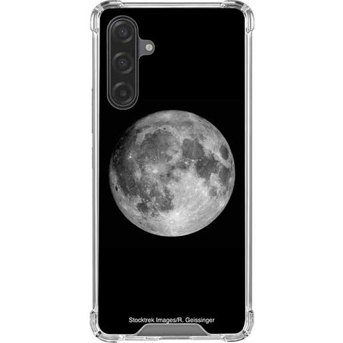 Full Moon Space Galaxy A17 Clear Case