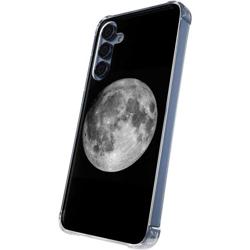 Full Moon Space Galaxy A55 5G Clear Case