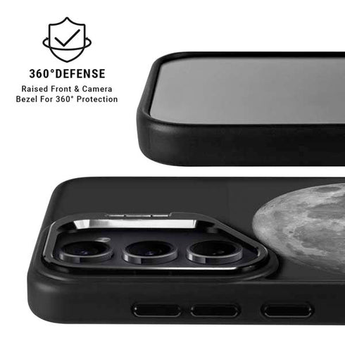Full Moon Space Galaxy S25 Kickstand Case