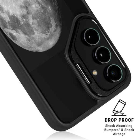 Full Moon Space Galaxy S25 Kickstand Case