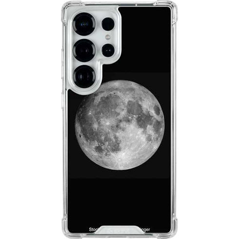 Full Moon Space Galaxy S25 Ultra Clear Case