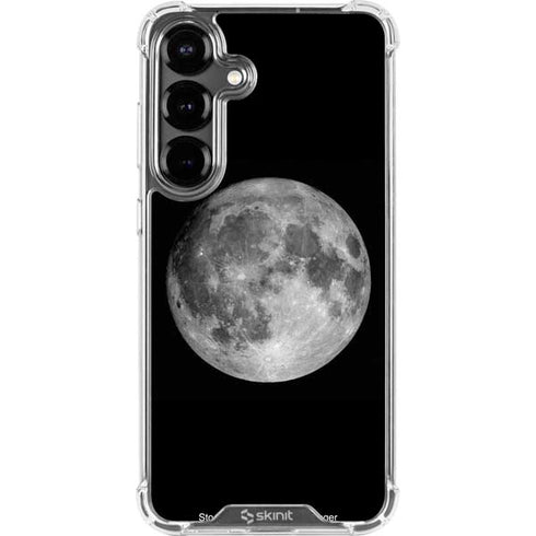 Full Moon Space Galaxy S26 Clear Case