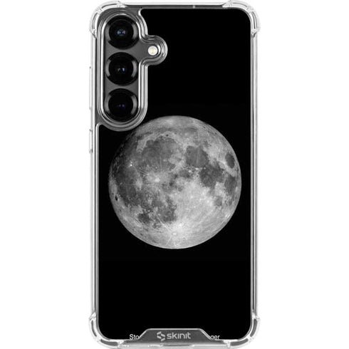 Full Moon Space Galaxy S26 Plus Clear Case