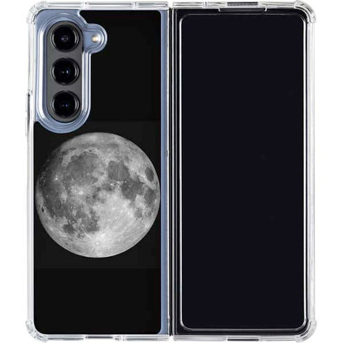 Full Moon Space Galaxy Z Fold5 5G Clear Case