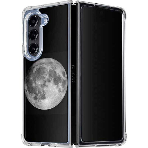 Full Moon Space Galaxy Z Fold5 5G Clear Case