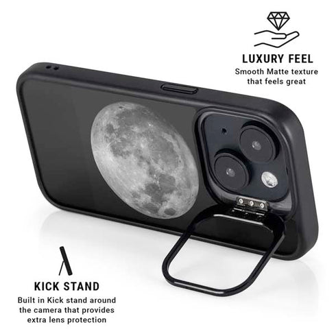 Full Moon Space iPhone 14 Kickstand Case