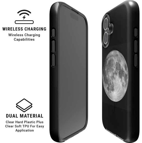 Full Moon Space iPhone 16 Magsafe Impact Case