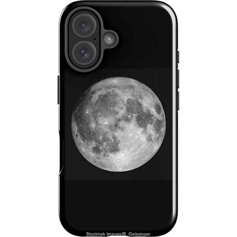 Full Moon Space iPhone 16 Plus Impact Case